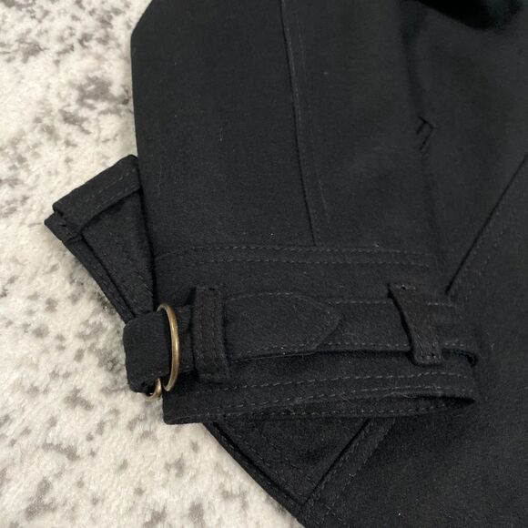 Mickey 71 Wool blend pea coat jacket size L EUC big embroidered logo on back - Picture 7 of 14